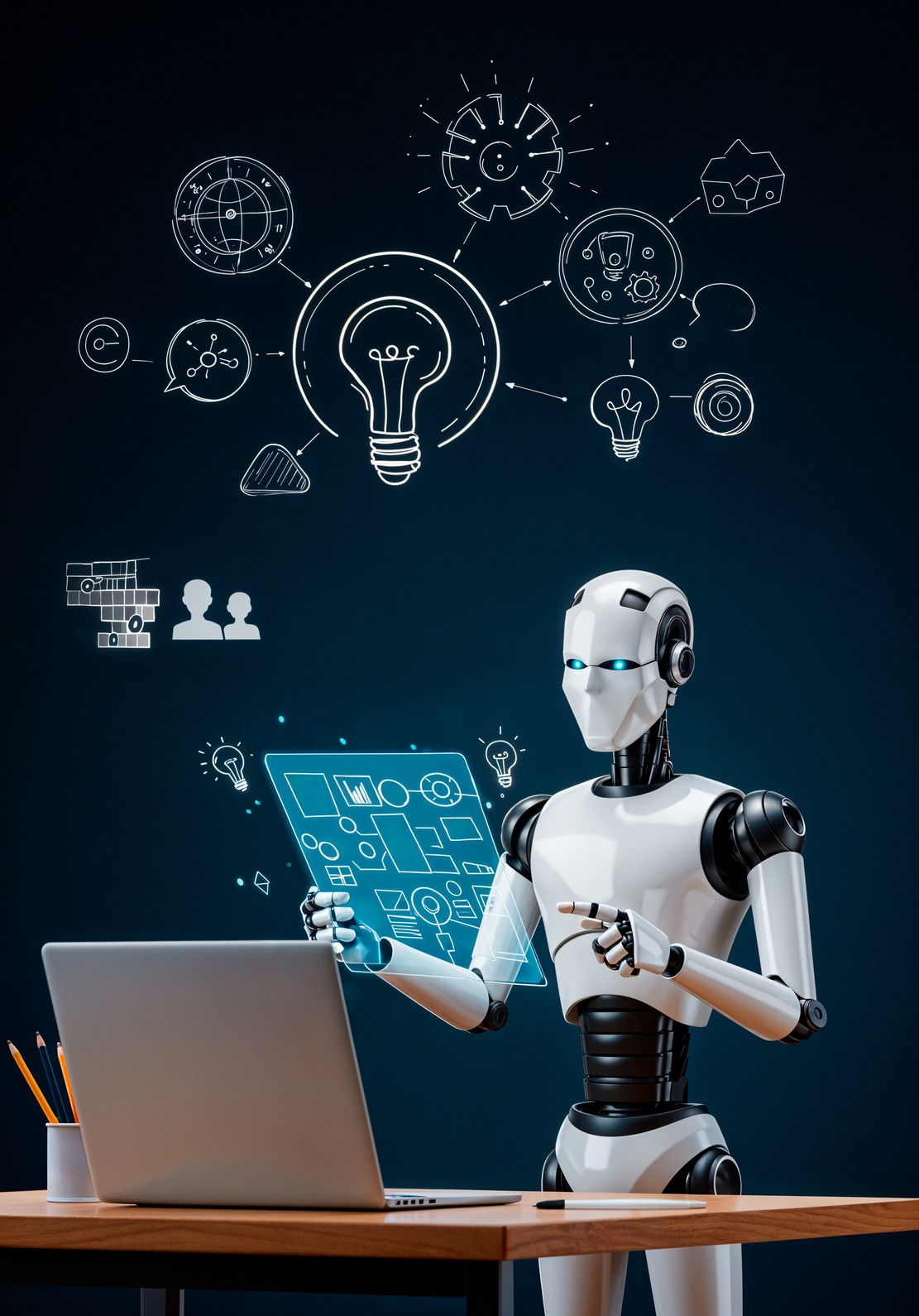 ai-robot-analyzing-data-with-futuristic-interface (1) How AI assistants help